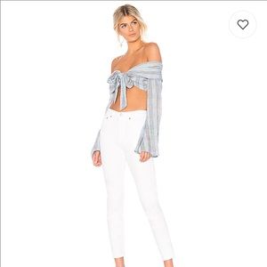 NWT Levi’s High Rise Button Fly White Jeans